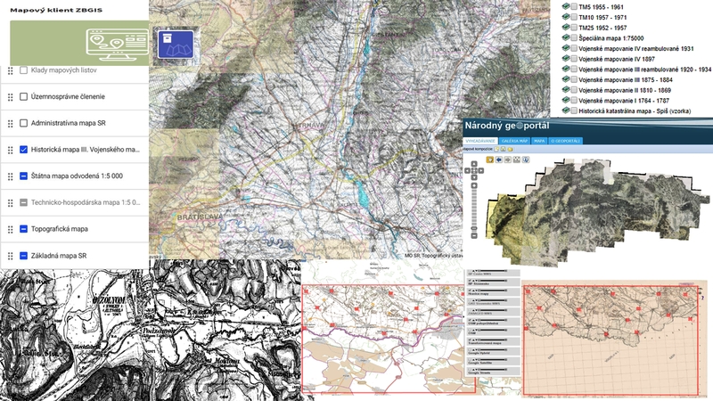 snímka prezentácie Staré mapy územia Slovenska na webových portáloch, zdroj: Róbert Fencík